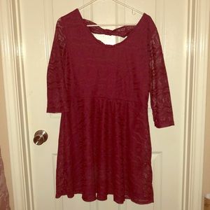 Maroon Dress
